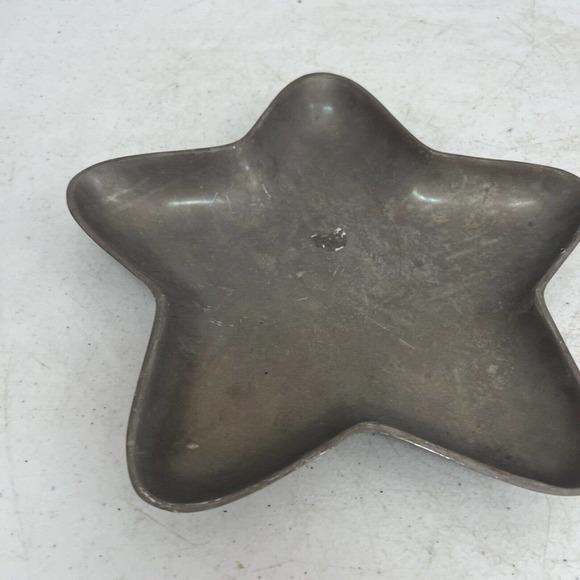 IHI Star Shaped Silver Metal Candy Tray Made In India 10" by 10" - Picture 4 of 10